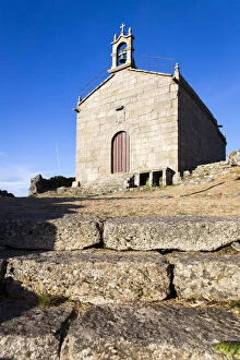 Images Dated 25th September 2020: Spain, Galicia, Vigo, Nosa Senora hermitage on mount Alba