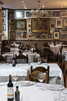 Images Dated 31st May 2022: Spain, Madrid, Casa Ciriaco, The main dining room
