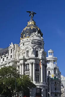 Images Dated 1st March 2012: Spain, Madrid, Centro Area, Metropolitan Building