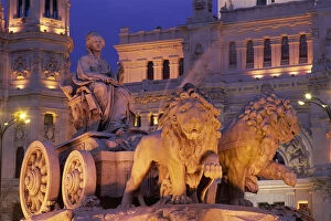 Images Dated 6th November 2008: Spain, Madrid, Cibeles Statue
