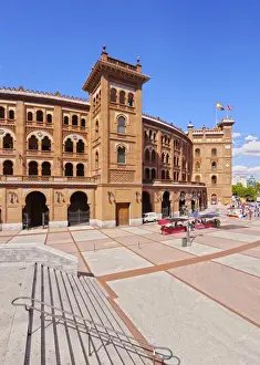 Bullfighting Prints: Spain, Madrid, Exterior view of the Bullring Plaza de Toros de Las Ventas