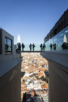 Hanging Prints: Spain, Madrid, Hotel Riu, Hanging platform with panoramic view
