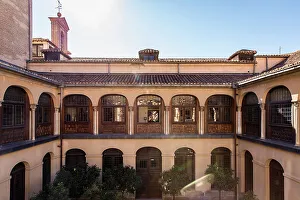 Images Dated 3rd May 2023: Spain, Madrid, Las Descalzas Reales, The cloister at the upper floor