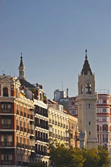 Images Dated 1st March 2012: Spain, Madrid, Salamanca Area, buildings along Calle de Alcala