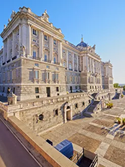 Spain, Madrid, View of the Royal Palace of Madrid
