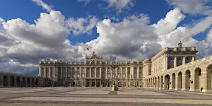 Spain, Madrid, View of the Royal Palace of Madrid