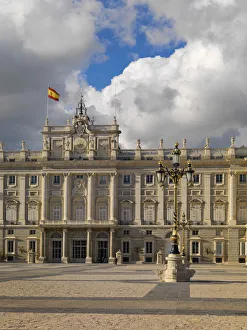 Spain, Madrid, View of the Royal Palace of Madrid