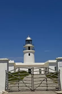 Images Dated 2nd August 2010: Spain, Menorca, Cap de Cavalleria. Lighthhouse at Cap de Cavalleria looks out over