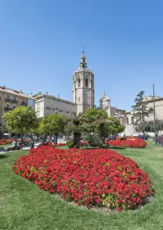 Spain, Valencia, Placa de la Reina (Queens Place) in Spring