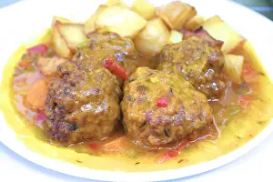 Spanish Meatballs a Type of Tapas, Las Palmas de Gran Canaria, Gran Canaria, Canary