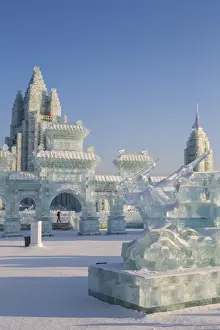 Spectacular ice sculptures at the Harbin Ice and Snow Festival in Heilongjiang Province