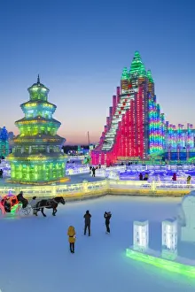 Harbin Prints: Spectacular illuminated ice sculptures at the Harbin Ice and Snow Festival in Heilongjiang Province
