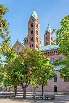 Way Of St Prints: Speyer Cathedral, Speyer, Way of St. James, Rhineland-Palatinate, Germany