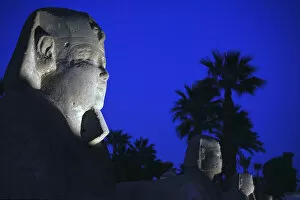 Empty Gallery: Sphinx avenue at Luxor Temple, Luxor, Egypt