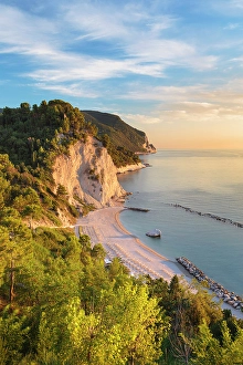 Adriatic Sea Prints: The Spiaggia del Frate beach, Adriatic sea