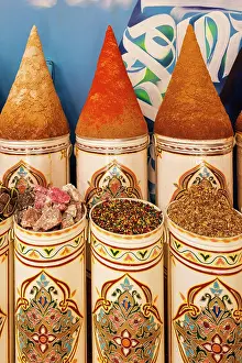 Marrakech Prints: Spices for sale, spice market, Marrakech, Morocco
