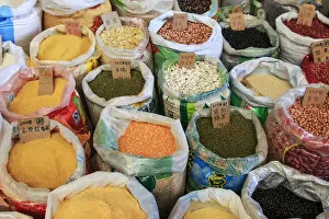 Spices for sale in a traditional market of kunming in China