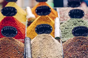 Herb Prints: Spices in the The Egyptian Bazaar, Istanbul, Turkey