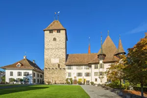 Images Dated 27th November 2019: Spiez castle, Spiez, Berner Oberland, Switzerland