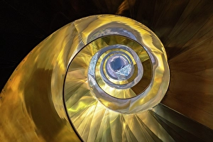 Spiral Prints: Spiral staircase, Glarros Old Town, Tbilisi, Georgia