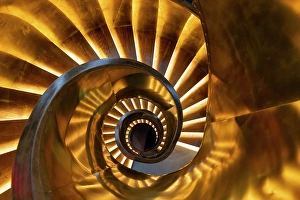 Spiral staircase, Glarros Old Town, Tbilisi, Georgia