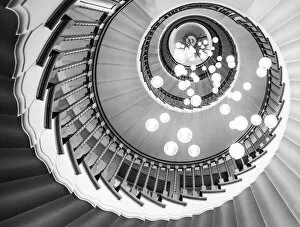 Images Dated 3rd February 2018: A spiral staircase, London, England