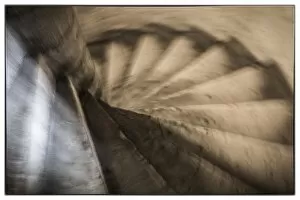 Spiral staircase, Notre Dame Cathedral, Paris, France
