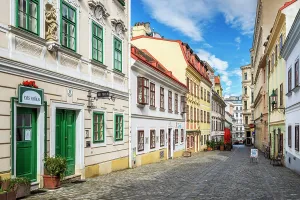 Osterreich Prints: Spittelberggasse street, Spittelberg quarter, Vienna, Austria