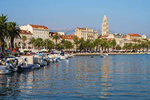Adriatic Sea Prints: Split Old Town, Split, Dalmatian Coast, Adriatic Sea, Croatia