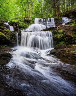 Watercourse Prints: Spring at Garwin Falls, Wilton, New Hampshire, USA