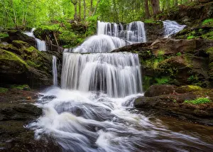 Watercourse Prints: Spring at Garwin Falls, Wilton, New Hampshire, USA