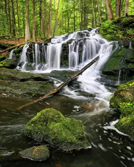 Cascade Prints: Spring at Tucker Brook Falls, Milford, New Hampshire, USa