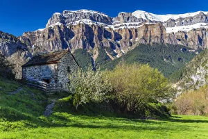 Aragon Prints: Springtime landscape in the Pyrenees, Huesca, Aragon, Spain