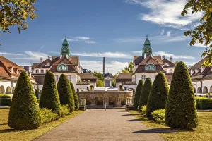 Bathhouse Prints: Sprudelhof in Bad Nauheim, Taunus, Hesse, Germany