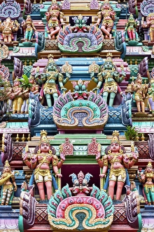 Figures Prints: Sree Veera Hanuman Temple, Brickfields, Kuala Lumpur, Selangor, Malaysia