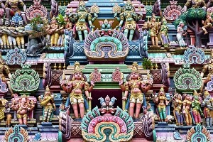 Figures Prints: Sree Veera Hanuman Temple, Brickfields, Kuala Lumpur, Selangor, Malaysia