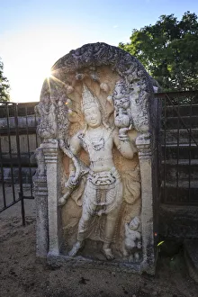 Images Dated 22nd May 2018: Sri Lanka, Anuradhapura (Unesco Site), Guardstone