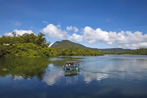 Boat Tour Prints: Sri Lanka, Nuwara Eliya, Kande Ela reservoir
