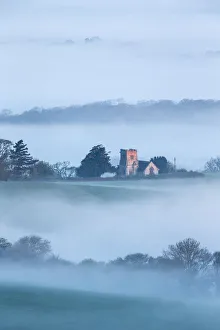 Farmland Prints: St Aldhelms Church, Belchalwell, Dorset, England, UK
