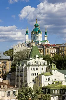 Images Dated 28th October 2008: St. Andrews Orthodox Church, Podil, Kiev, Ukraine