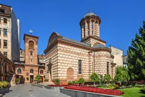 Bucharest Prints: St. Antony Old Princely Church, Bucharest, Walachia, Romania
