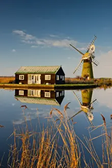 Mill Prints: St. Benets Mill & Cottage, Norfolk Broads National Park, Norfolk, England