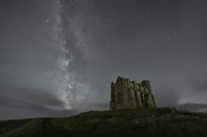 Images Dated 13th October 2021: St. Catherines Chapel under the Milky Way, Abbotsbury, Dorset, England, UK