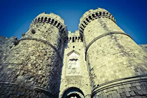 Images Dated 23rd February 2012: St. Catherines Gate, Rhodes Town, Rhodes, Greece