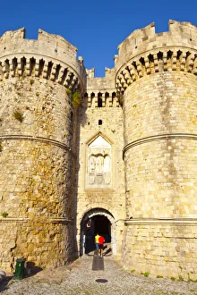 St. Catherines Gate, Rhodes Town, Rhodes, Greece