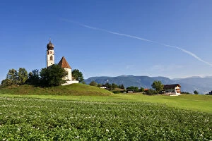 St. Costantin Church in FiAA┬¿ allo Sciliar, Bolzano district, South Tyrol, Trentino