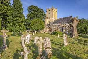 Village Church Prints: St Eadburgha`s Church at Broadway, Cotswolds, Gloucestershire, England