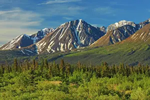 St. Elias Mountains, a subgroup of the Pacific Coast Ranges from Haines Junction, Yukon, Canada