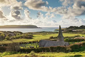 Images Dated 5th July 2022: St Enodoc Church near the entrance to the Camel Estuary, Trebetherick, Cornwall, England