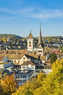 Bell Tower Collection: St. Johann and Munster churches, Schaffhausen, Switzerland